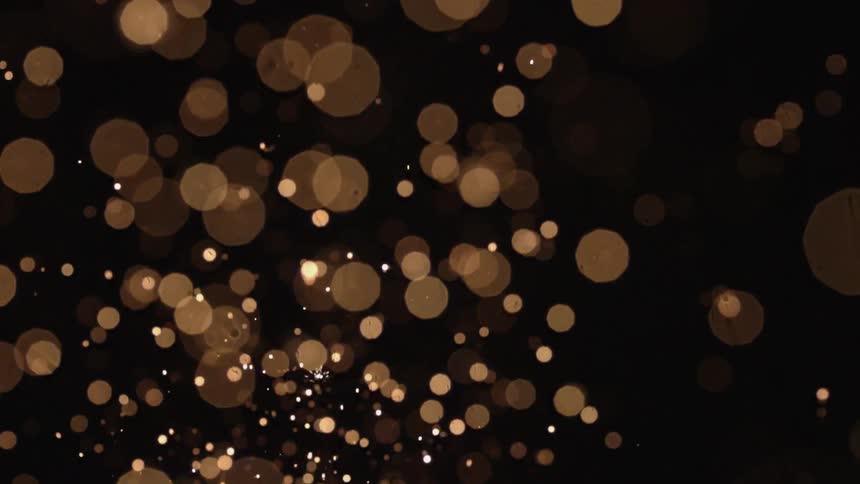 The sparks fly and explode all over