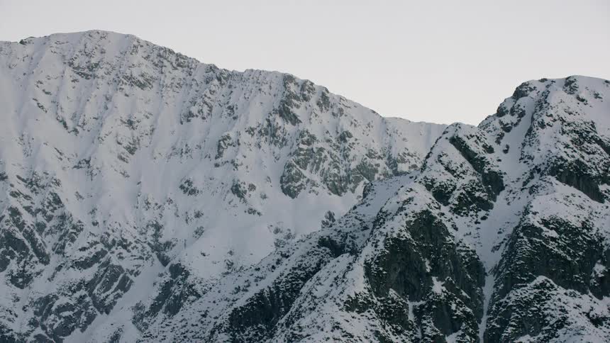 Snow covered mountains