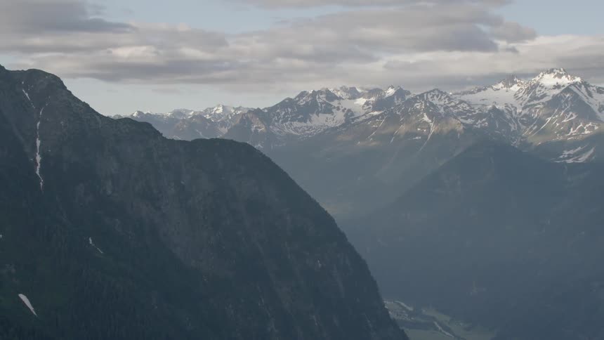 Snow covered mountains