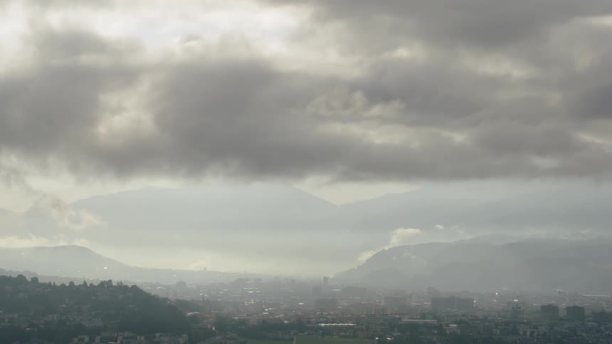 Clouds over a city