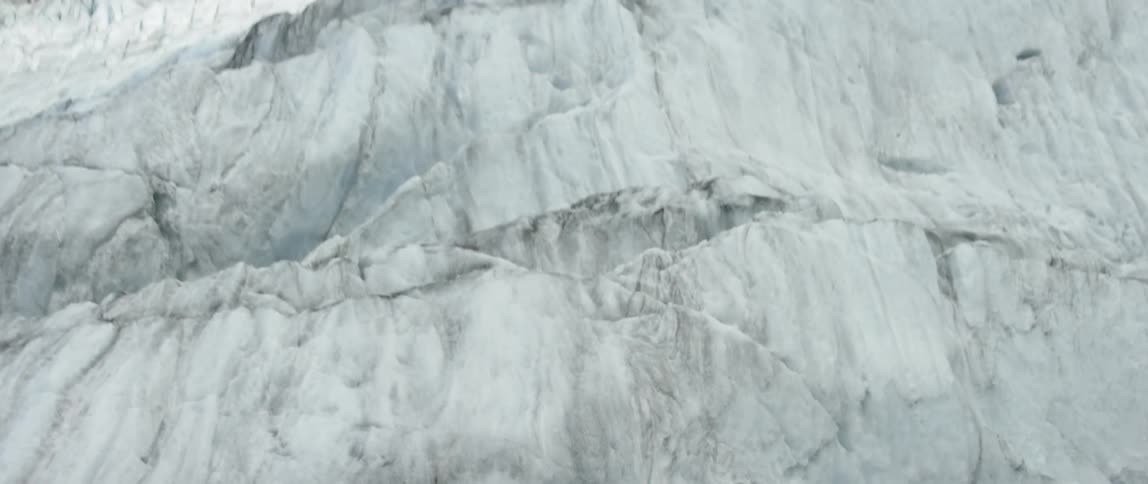 Jagged glacier ice in the arctic