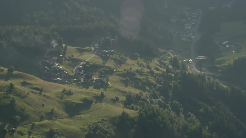 A grass covered valley