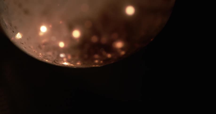Up close of a light bulb