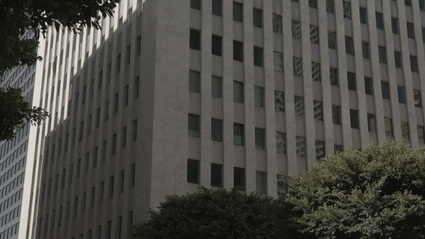 A building in a city