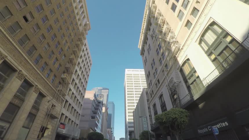 Tall buildings make up a downtown area