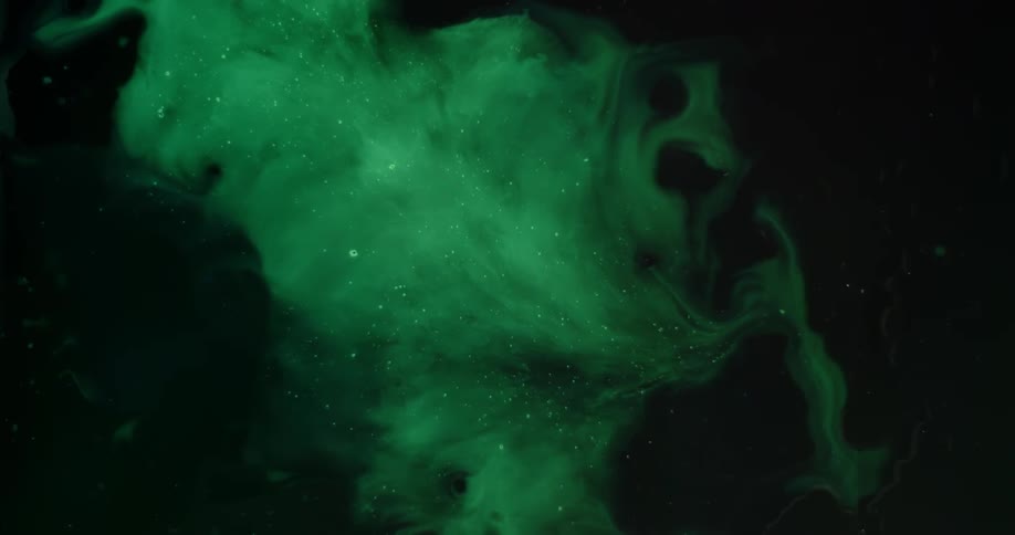 Green substance with white specks