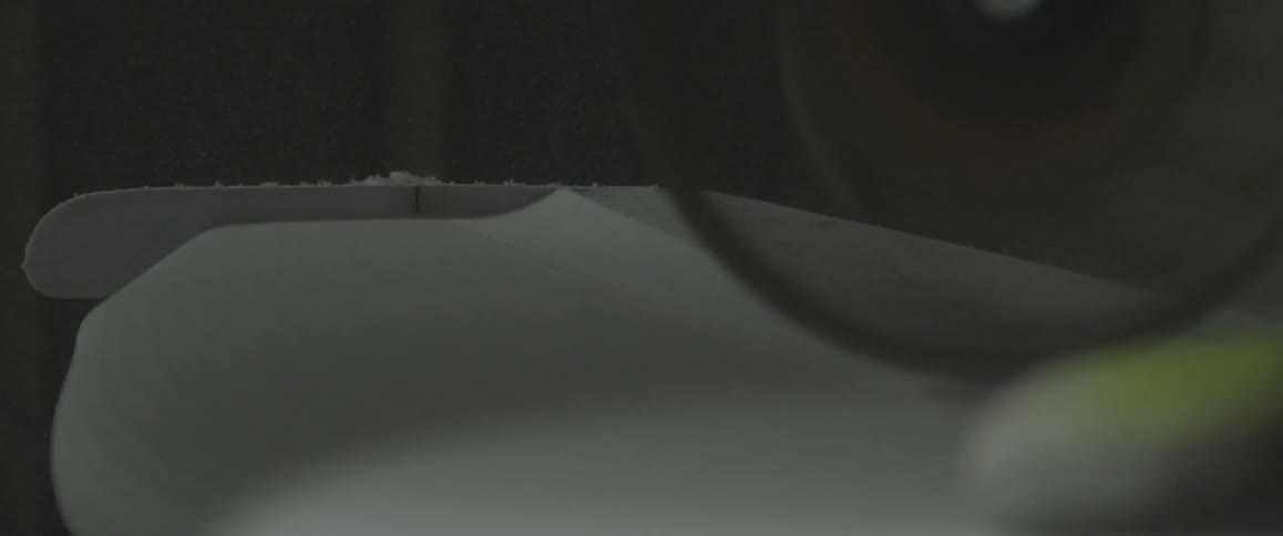 Some sort of machine turns quickly