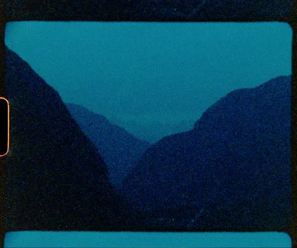 Night is settling over a mountain range