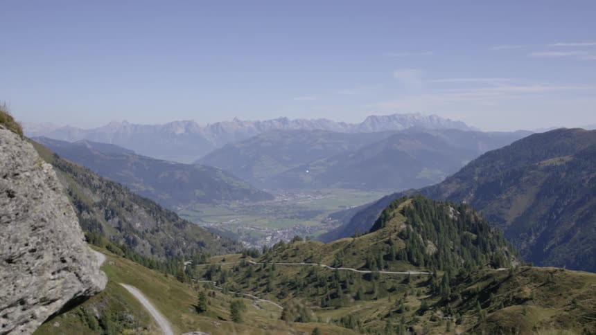 Mountains stand in the distance