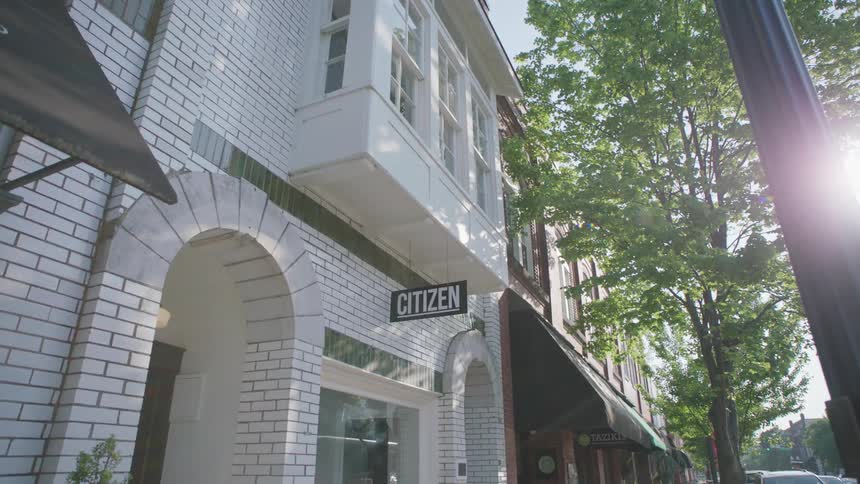 The building is full of white bricks