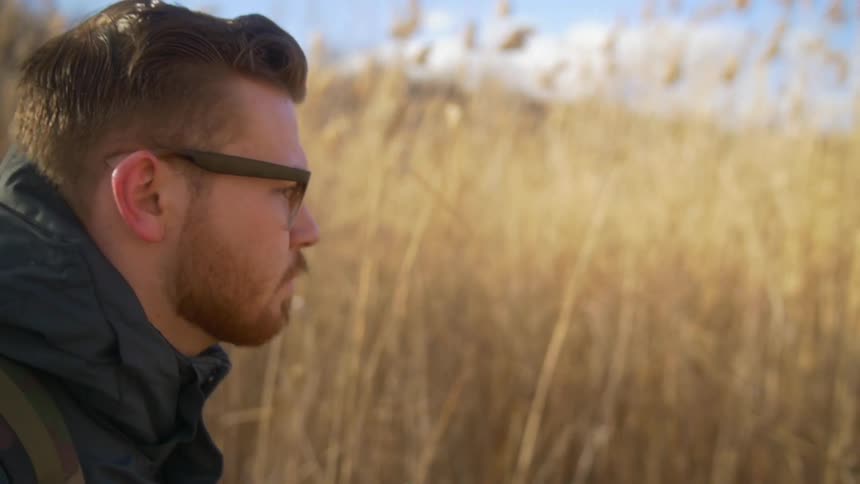 A person wearing glasses