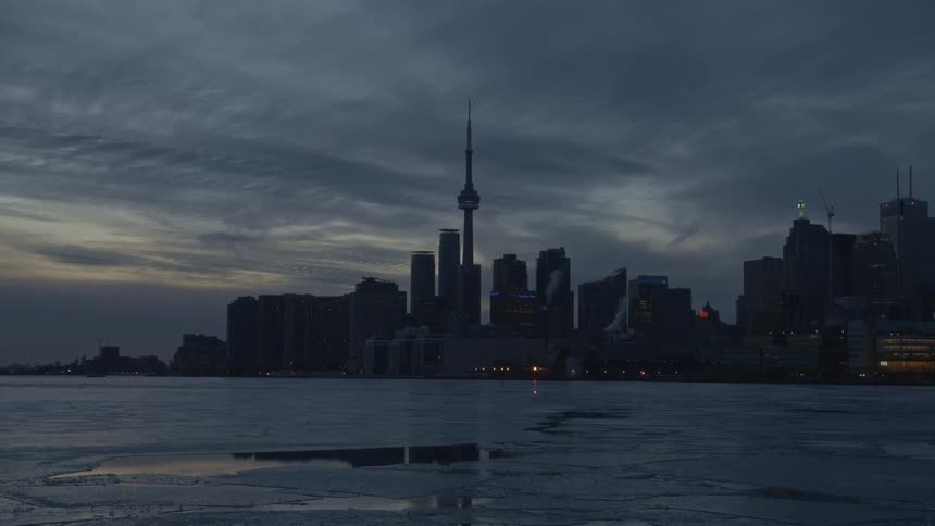 A city skyline