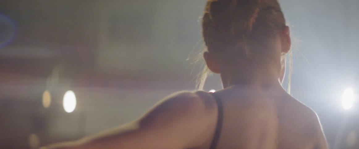 A ballet dancer is dancing