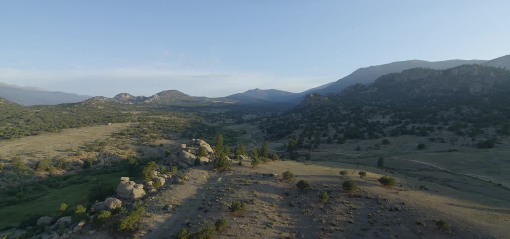 A shrubby valley