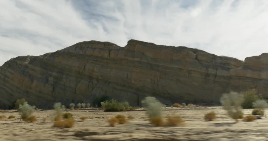 Passing by a rocky hill