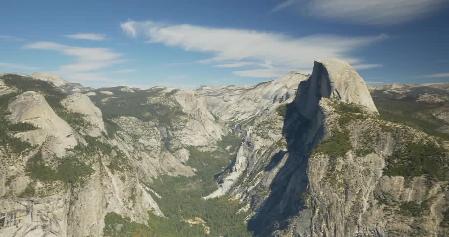Landscape view of mountains on a sunny day