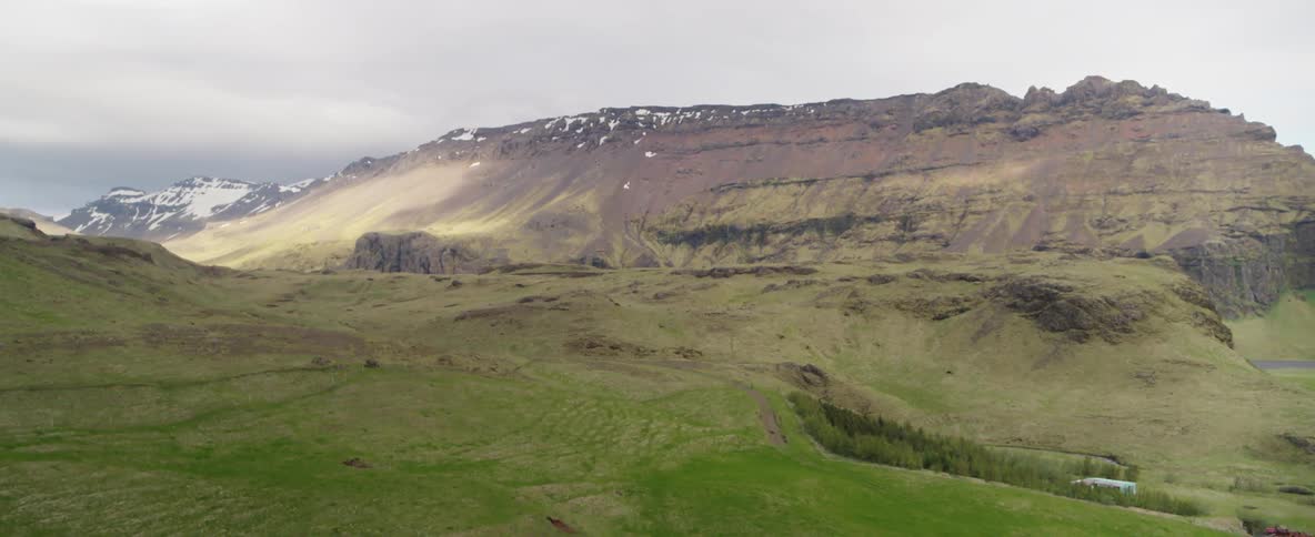 A large rocky hill