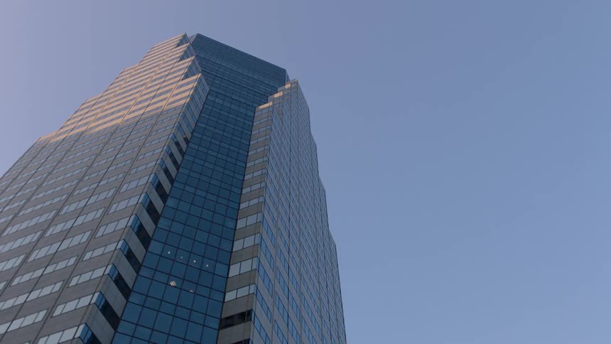 Skyscrapers reaching high into the sky on a clear day