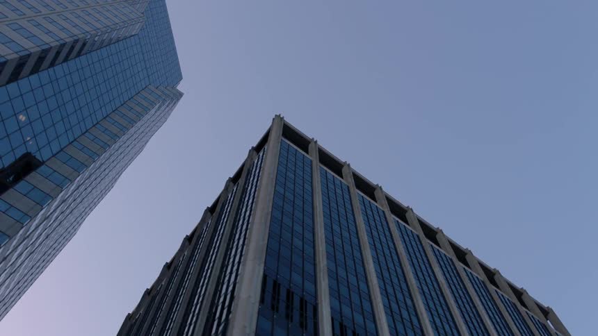 Skyscrapers reaching high into the sky on a clear day