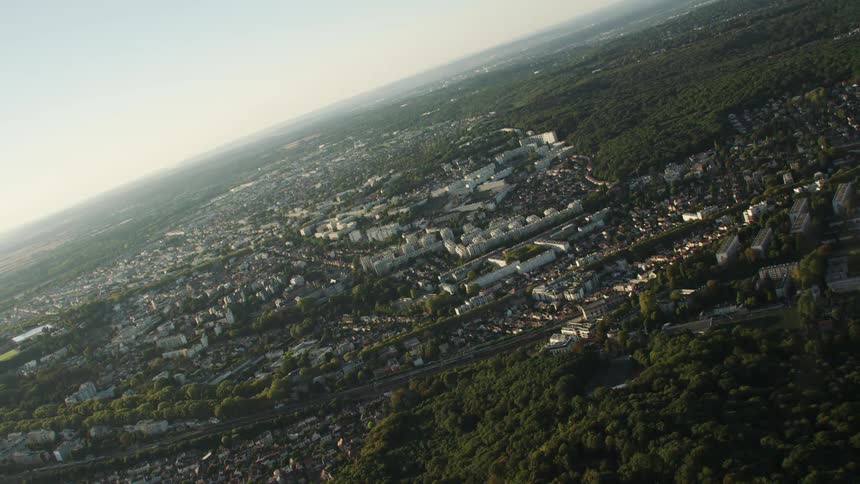 A large sprawling city