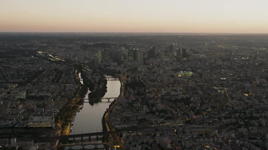 A densely populated city is viewed from above
