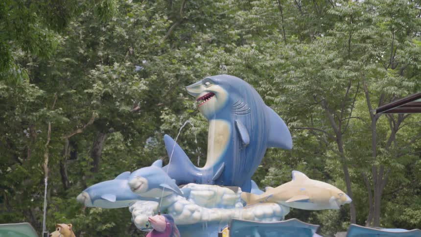 A shark themed  ride