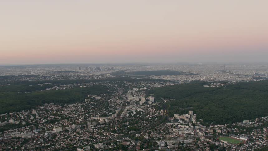 Large city near a body of water