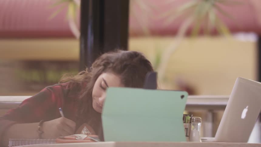 A person using a laptop