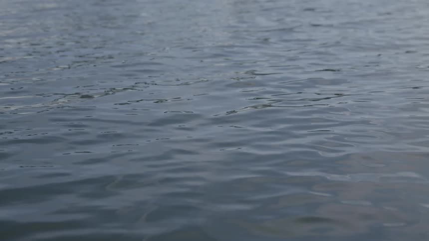 Water ripples and flows outward