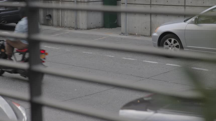 Watching traffic through a window