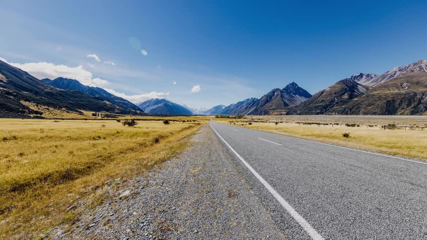 A road through the mountains