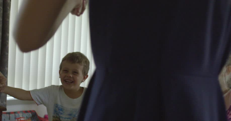 Children holding hands and playing