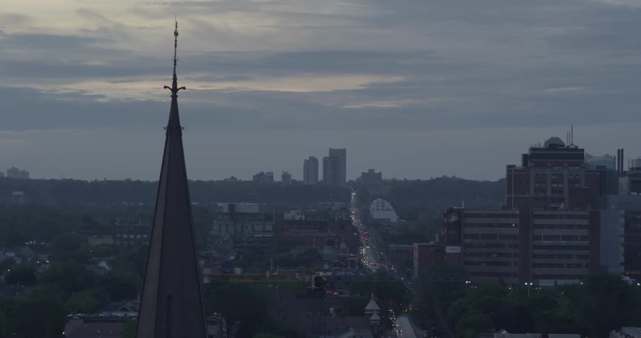A city skyline