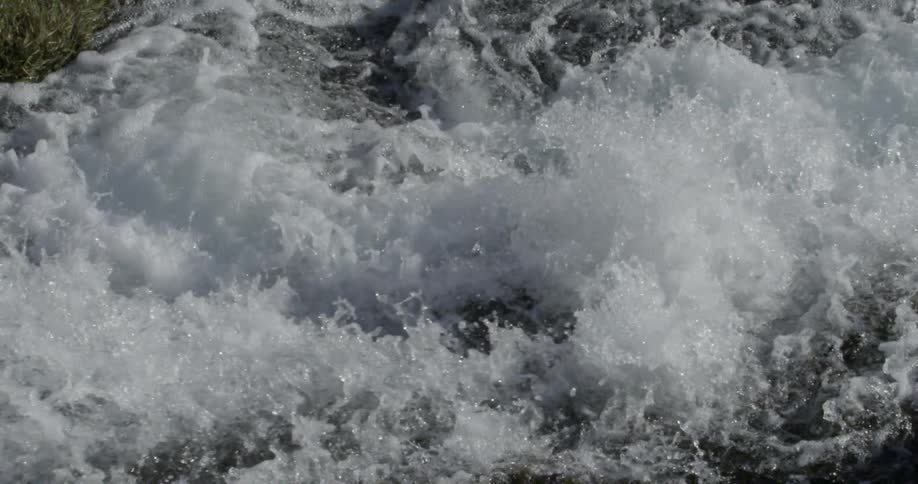 Raging river in slow motion