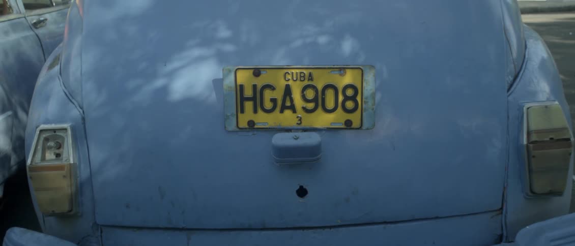 The license plate on the vehicle is yellow