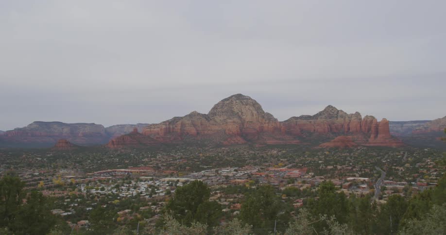 Wide view of a desert landscape