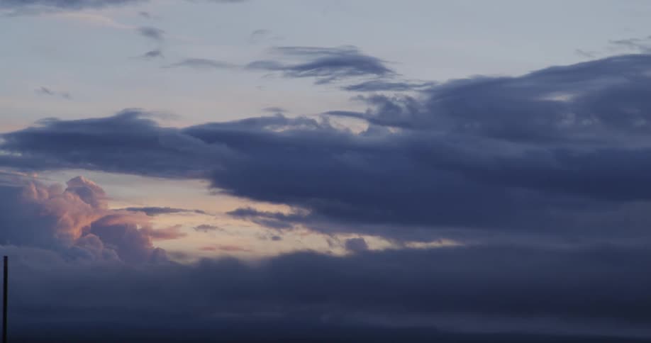 White clouds high in the sky