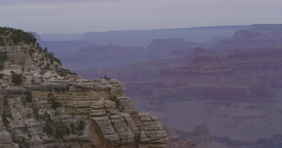 The cliff side of a canyon