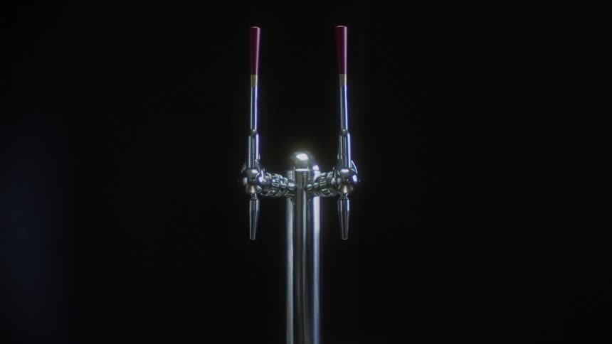 The light is reflecting on the chrome handles