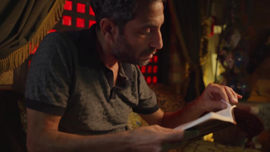 A man reading a book