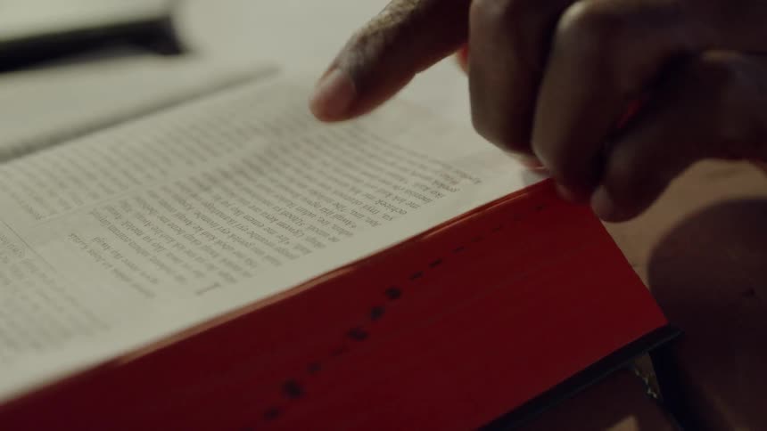 A person reading a book