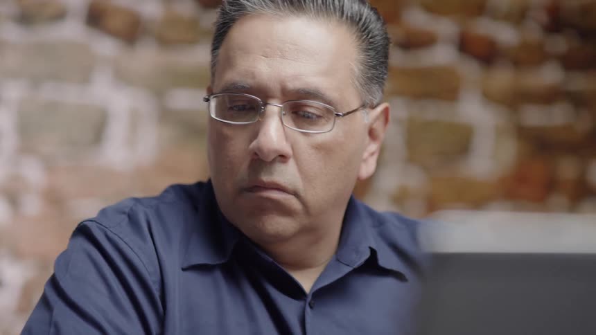 Man working on computer