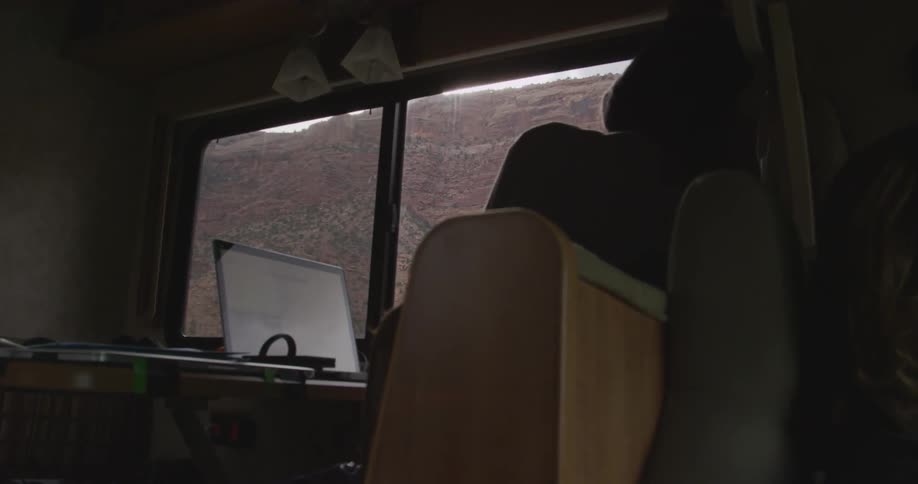 A person using a laptop