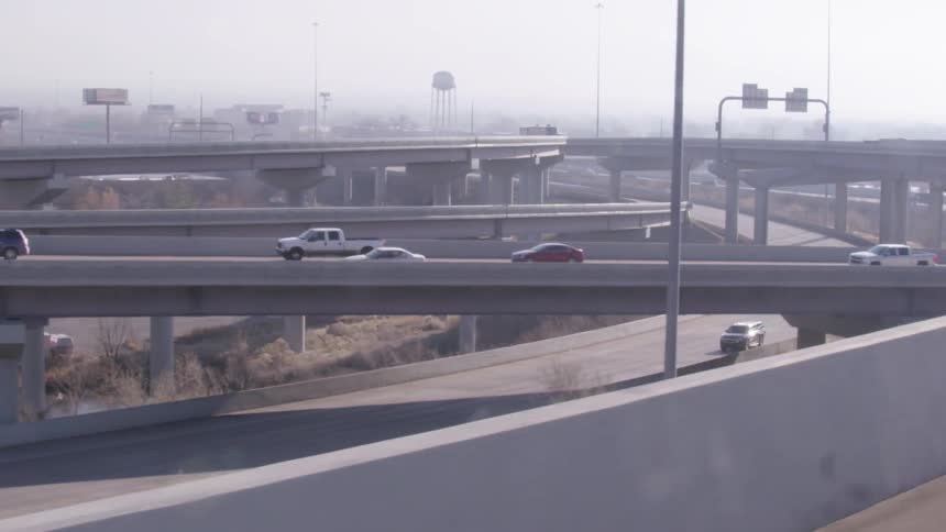 Busy city highways