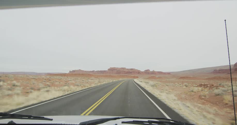 Cloudy day in the desert