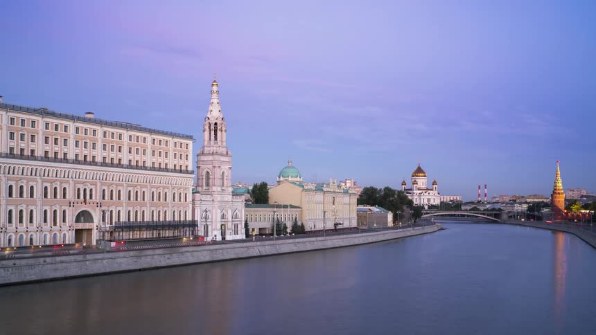 Buildings surrounding a river