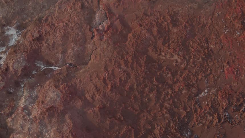 A rocky dirt covered terrain