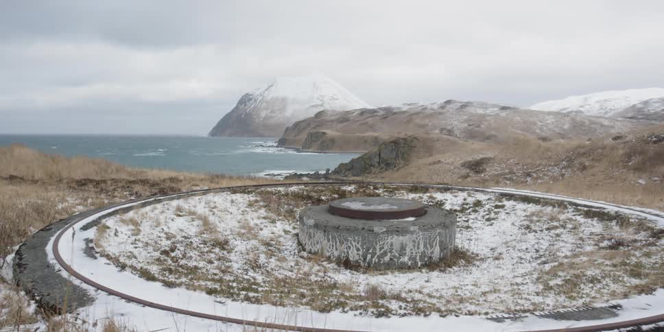 Snow covers the ground of coastal mountains