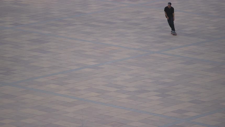 A person skateboarding