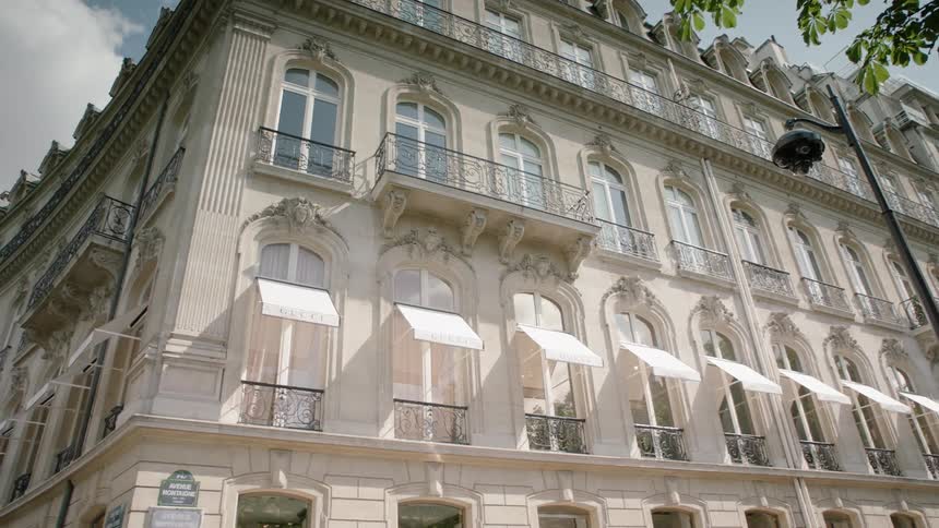 A city building is covered with windows